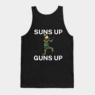 Suns up guns up Tank Top